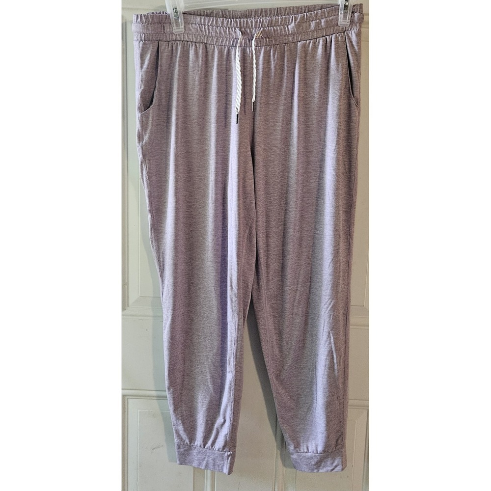 Member's Mark Favorite Soft Jogger XL Plum Heather Lounge Pants Pockets‎ Stretch
